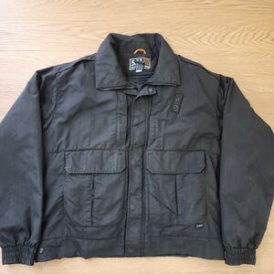 5.11 Tactical Series Black Puffer Jacket Mens XL Lined Winter Hunting Coat Black